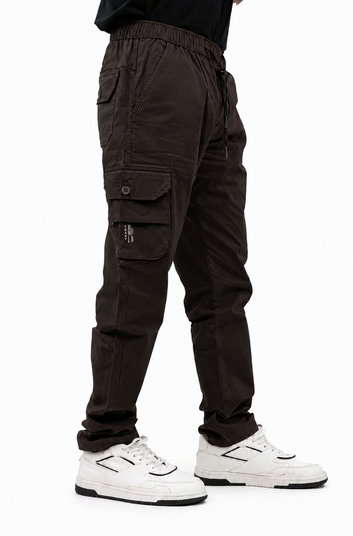 Men's Cargo Pant – Pure Cotton Fabric | Relaxed Cargo Fit Pant (Classic Black)