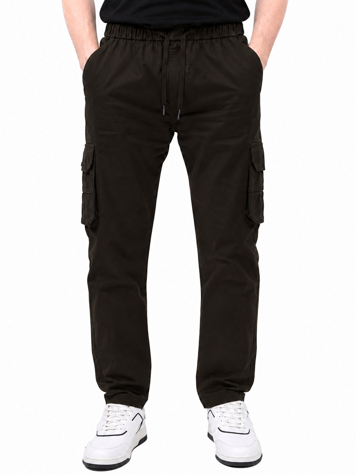 Men's Cargo Pant – Pure Cotton Fabric | Relaxed Cargo Fit Pant (Classic Black)