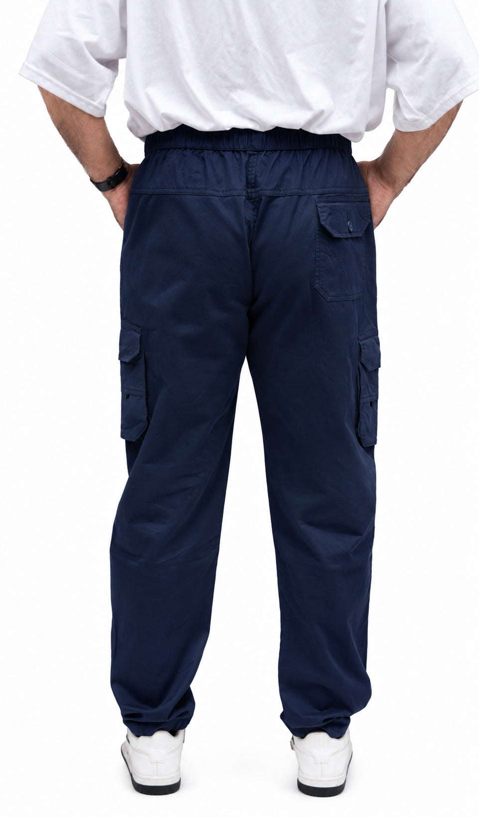 Men's Cargo Pant – Pure Cotton Fabric | Relaxed Cargo Fit Pant (Midnight Blue)