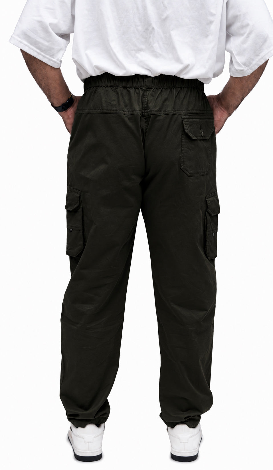 Men's Cargo Pant – Pure Cotton Fabric | Relaxed Cargo Fit Pant (Matte Black)