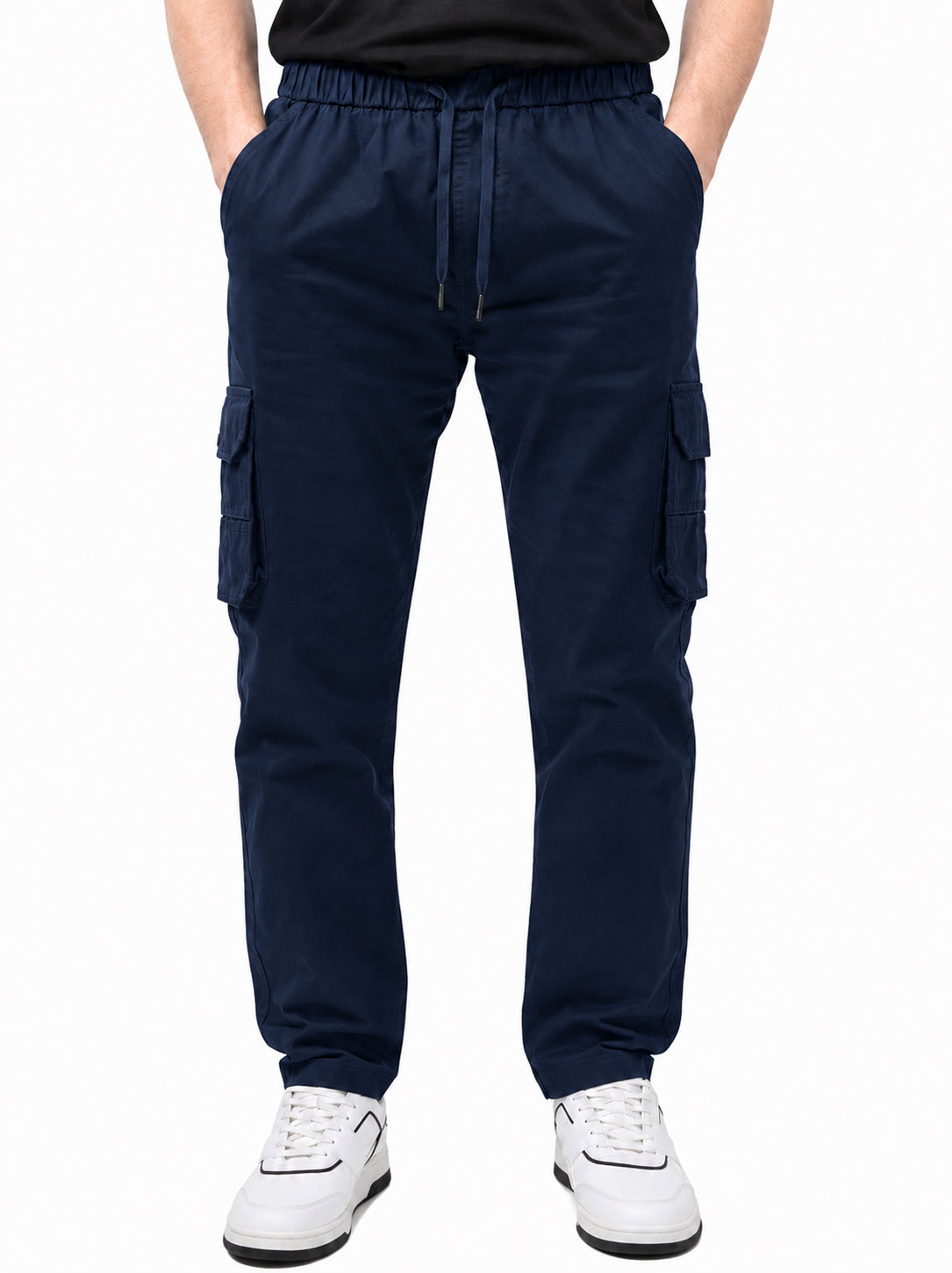 Men's Cargo Pant – Pure Cotton Fabric | Relaxed Cargo Fit Pant (Midnight Blue)