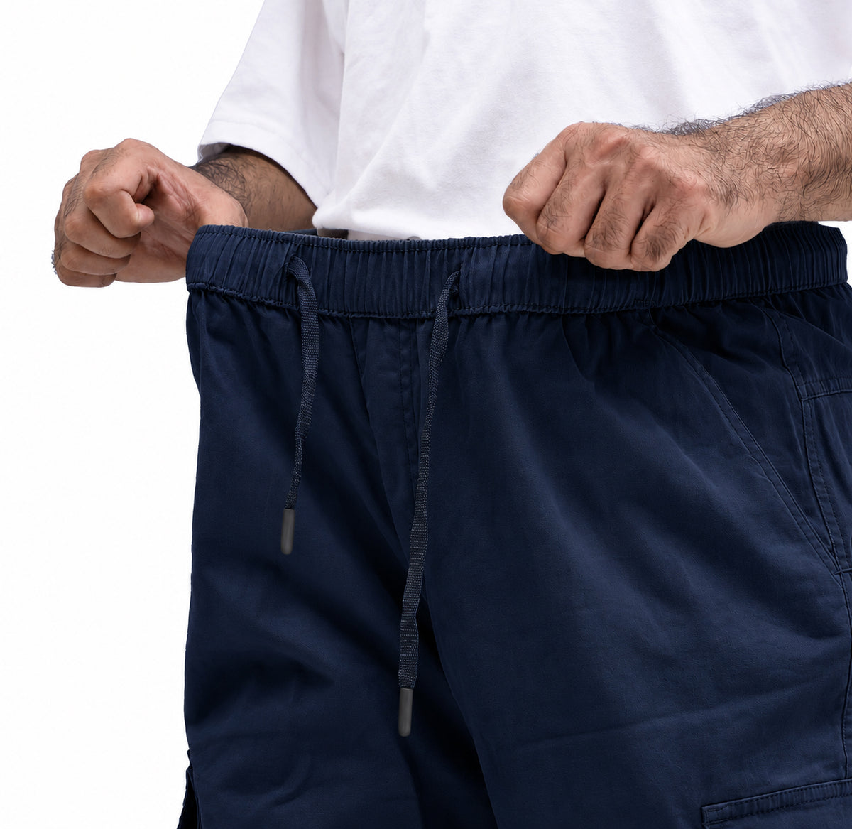 Men's Cargo Pant – Pure Cotton Fabric | Relaxed Cargo Fit Pant (Midnight Blue)