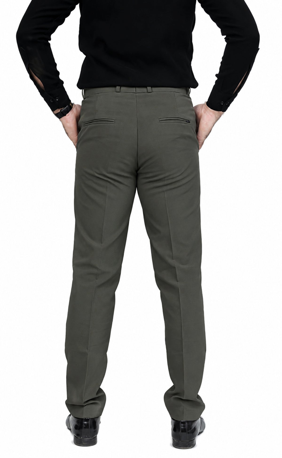 Men's Formal Trouser – Pure Cotton Fabric | Classic Formal Fit Pant (Olive Green)