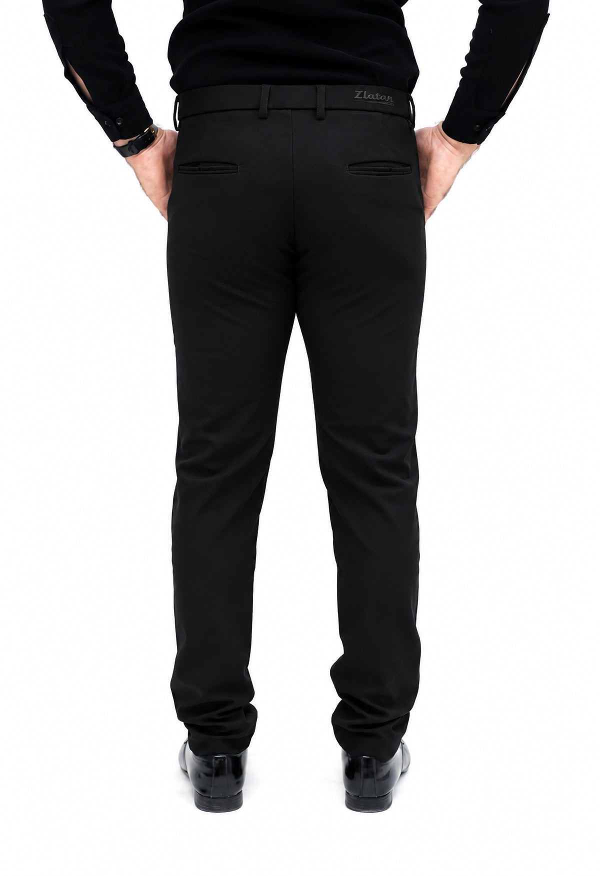 Men's Slim Fit Formal Trouser (Jet Black)