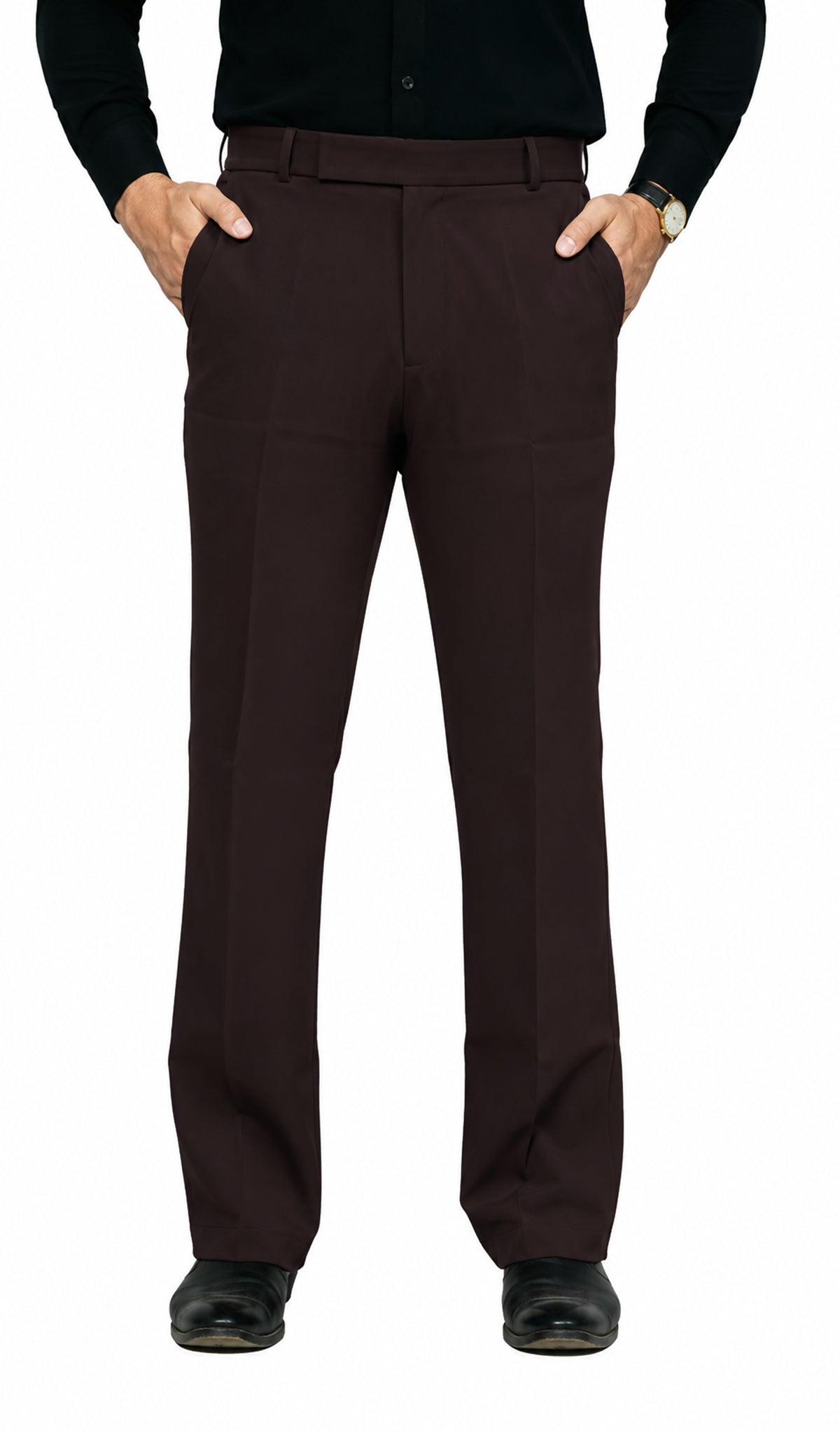 Men's Bootcut Formal Trouser (Dark Chocolate)