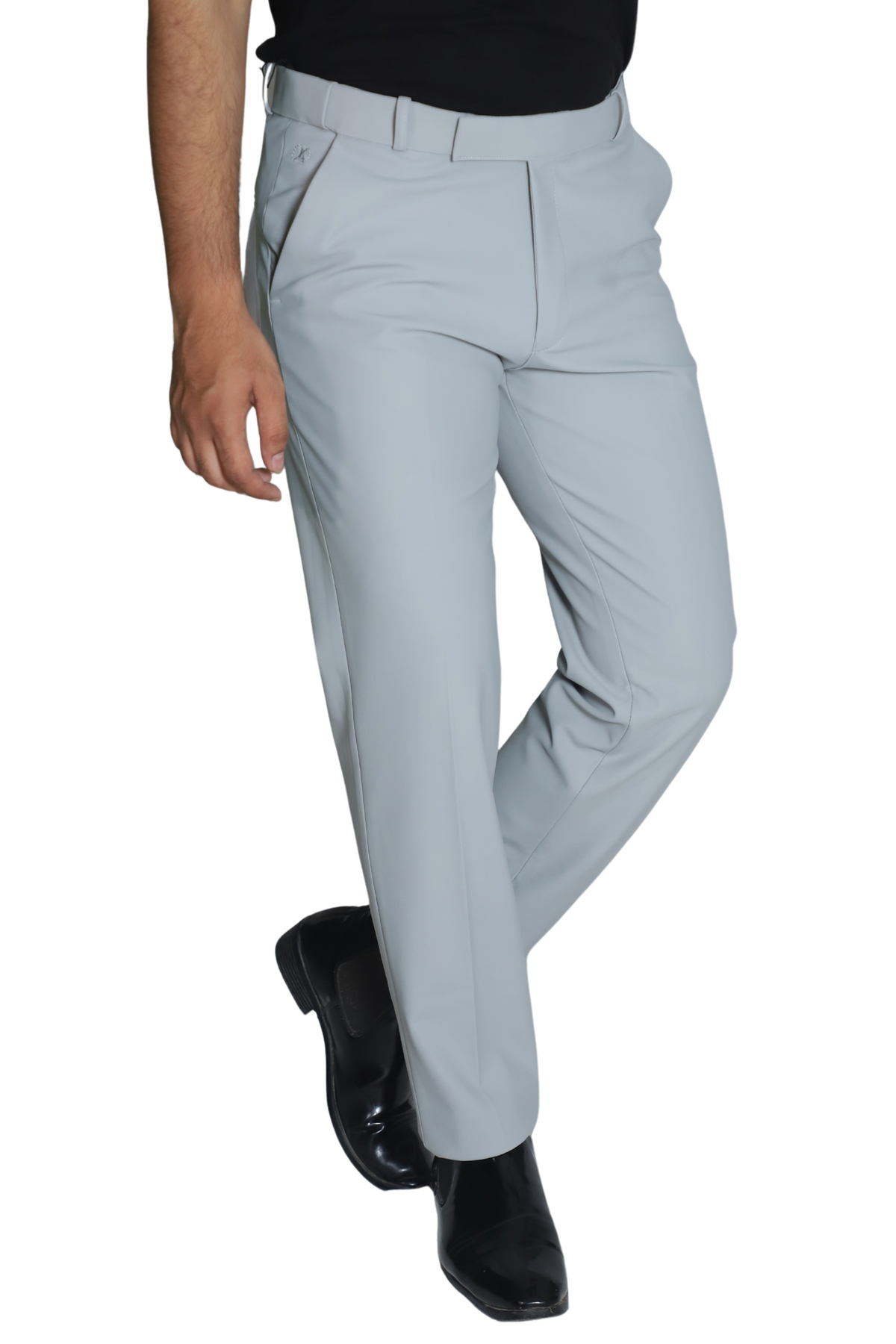 FORMAL PANT-SILVER GREY