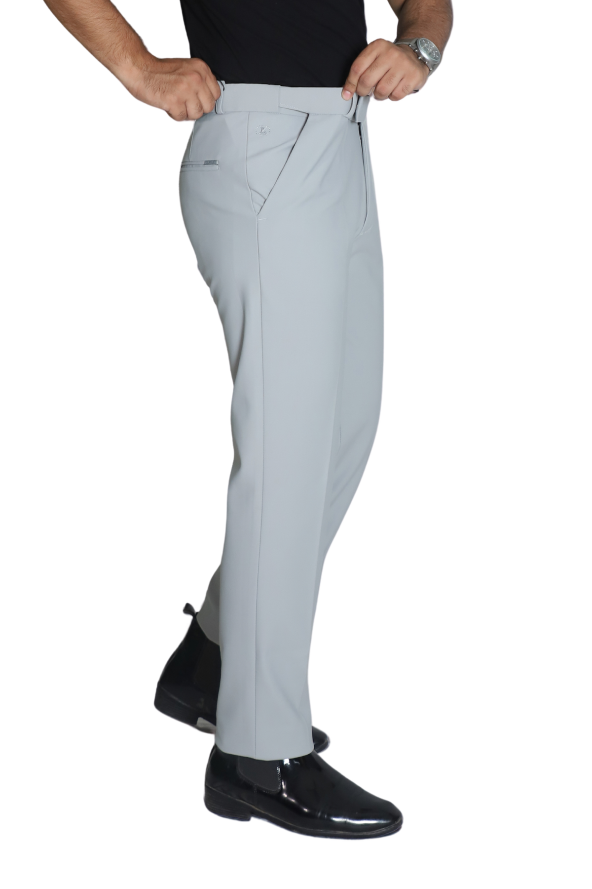 FORMAL PANT-SILVER GREY