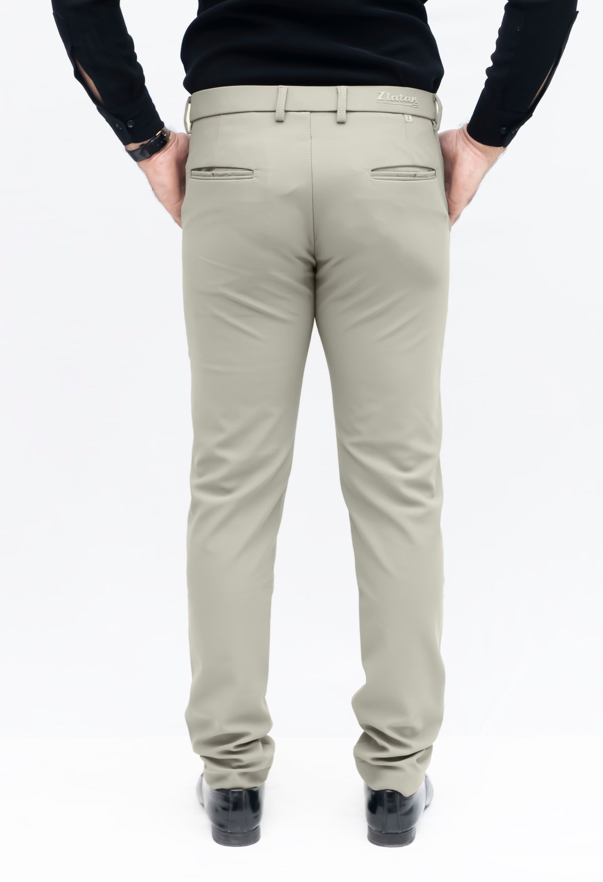 Men's Slim Fit Formal Trouser (Stone Beige)