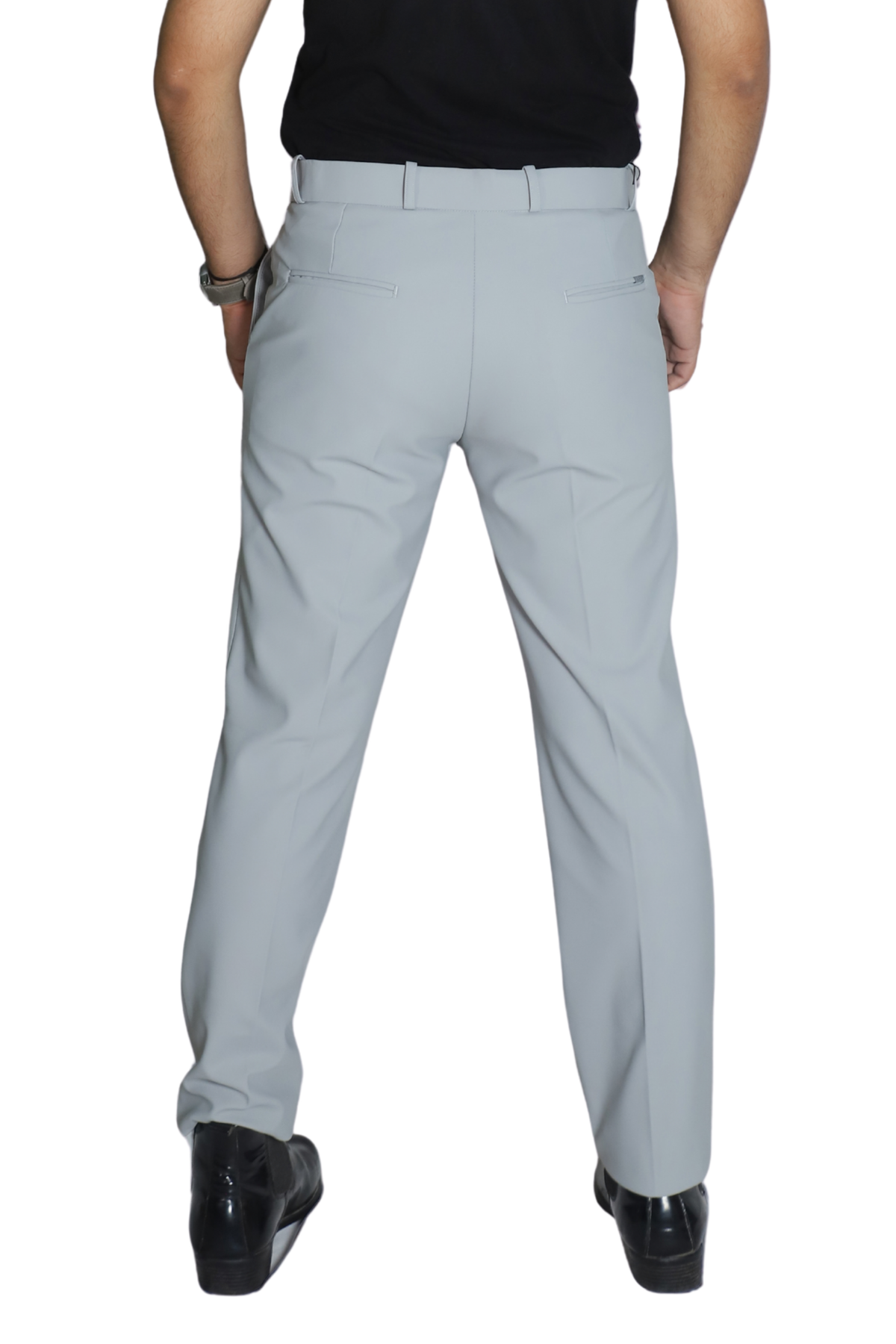 FORMAL PANT-SILVER GREY