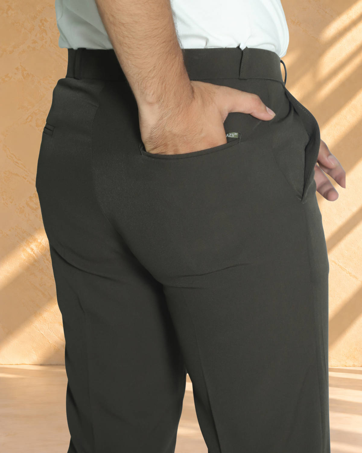Zlatan LuxeSoft Pants – Charcoal Grey | 2–4 Way Stretch & Wrinkle Resistant