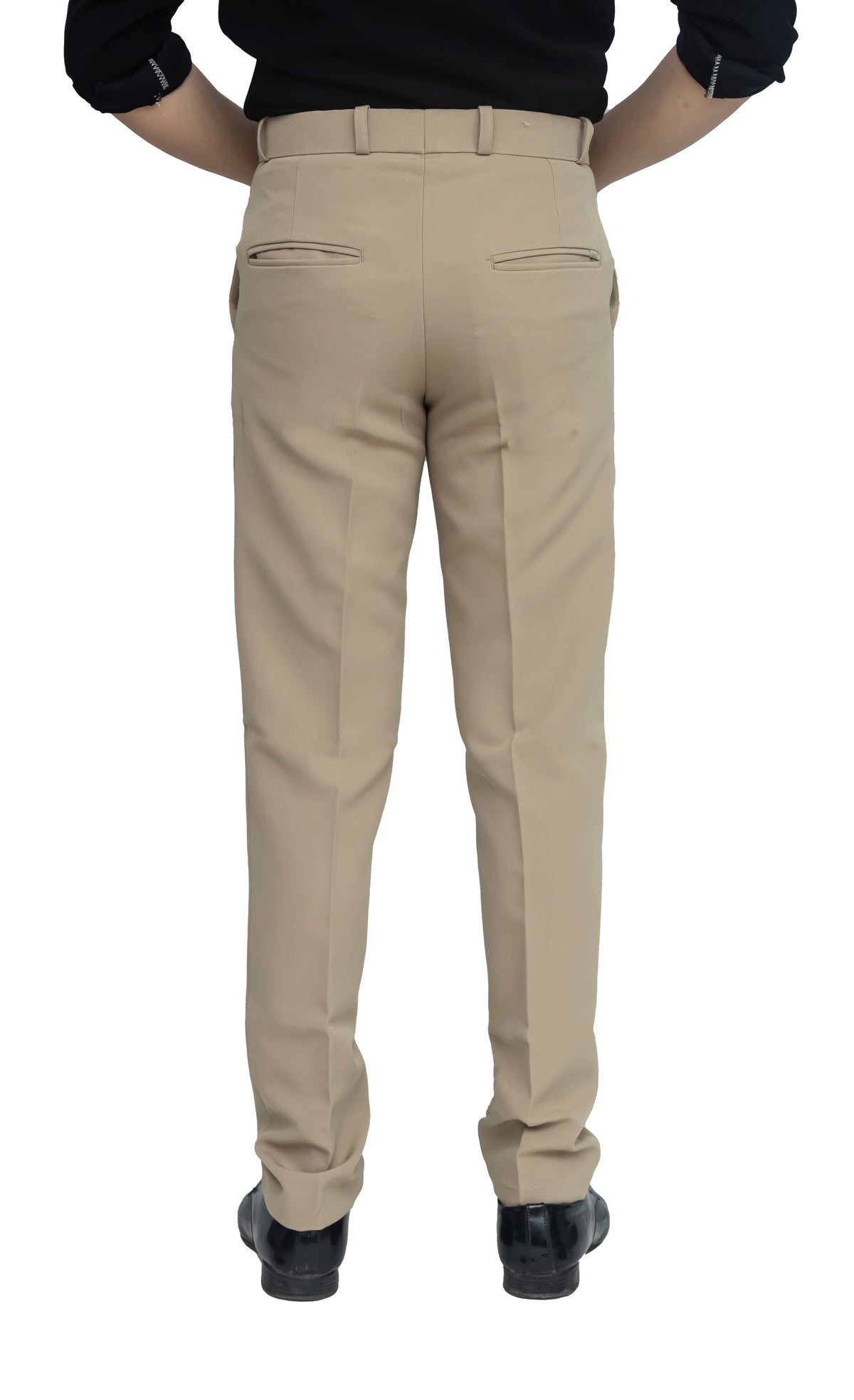 Men's Formal Trouser – Polyester Spandex/Lycra Fabric | Classic Formal Fit Pant (Khaki Beige)
