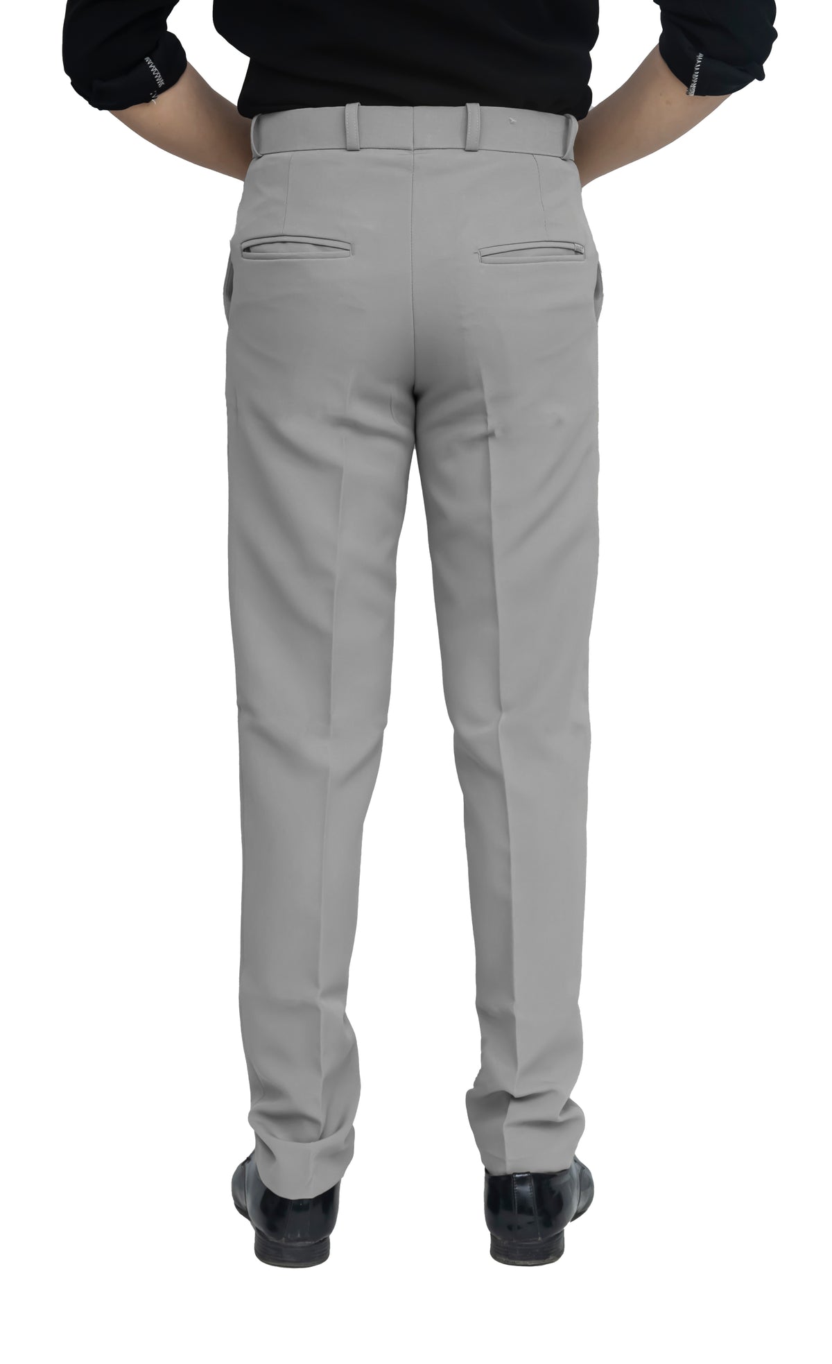 Men's Formal Trouser – Polyester Spandex/Lycra Fabric | Classic Formal Fit Pant (Light Grey)