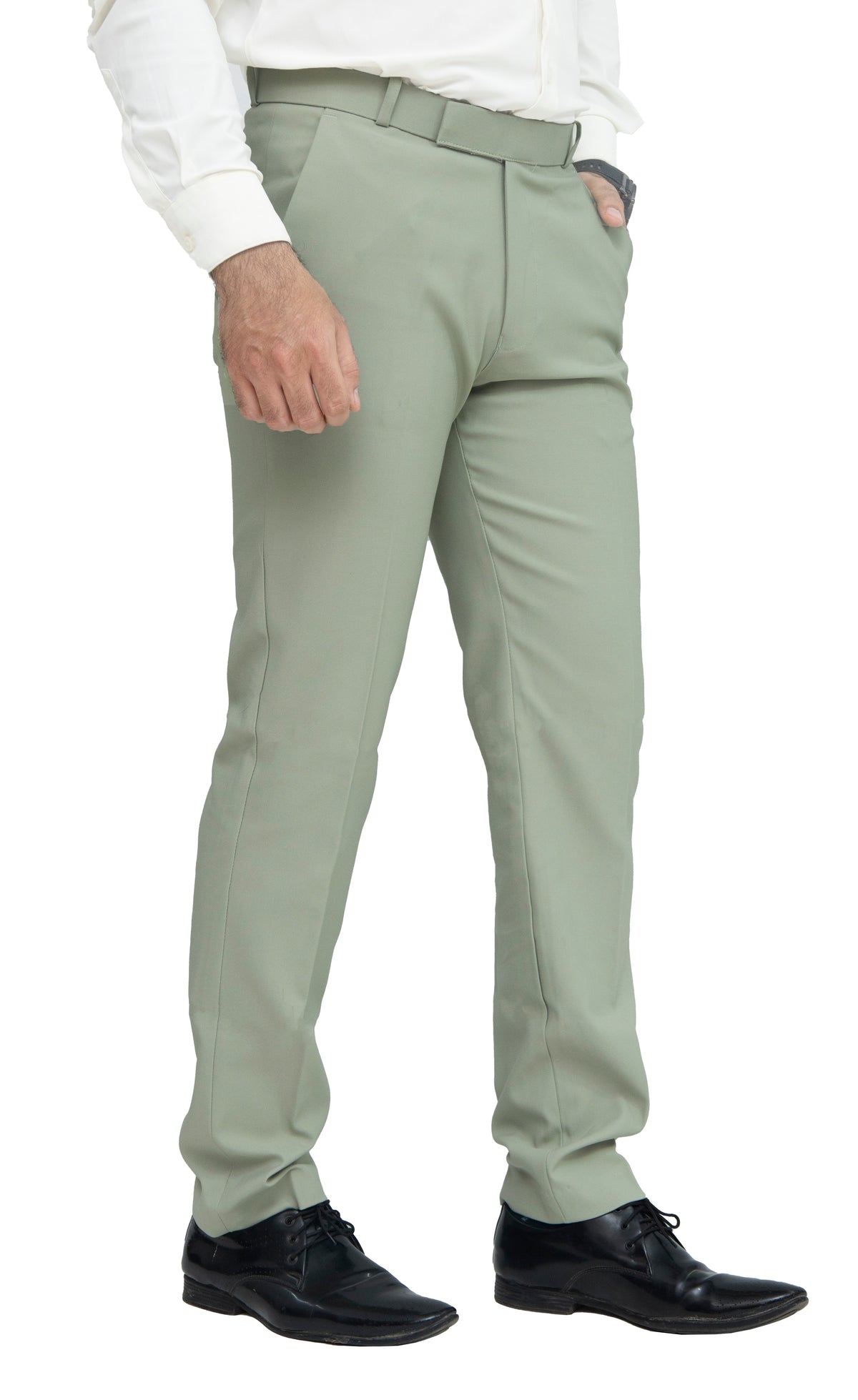 Men's Formal Trouser – Pure Cotton Fabric | Classic Formal Fit Pant (Sage Green)