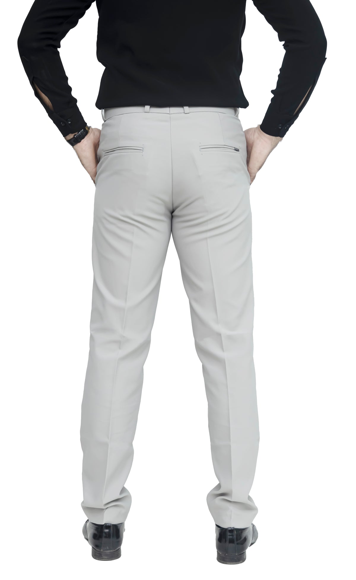 Men's Formal Trouser – Pure Cotton Fabric | Classic Formal Fit Pant (Light Grey)