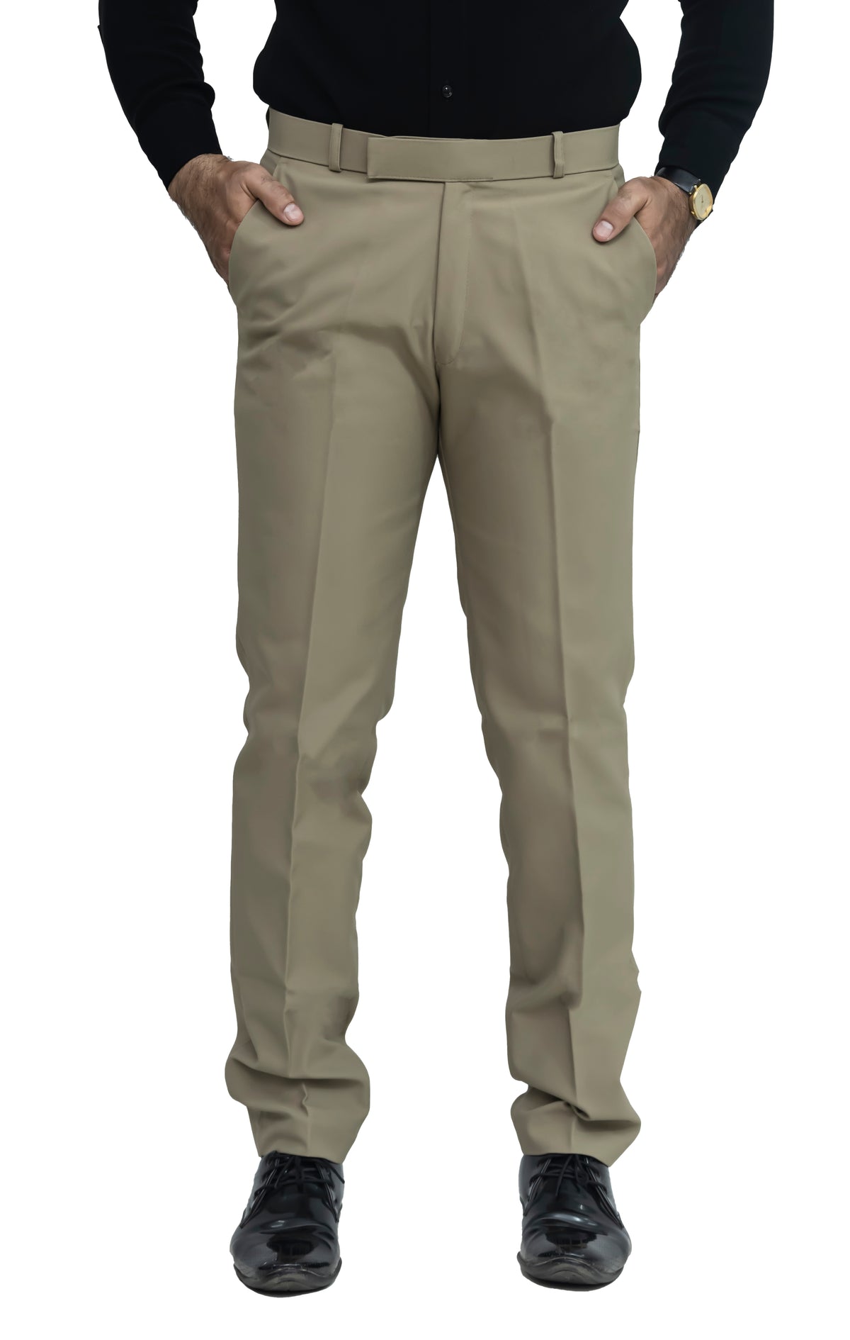 Men's Formal Trouser – Pure Cotton Fabric | Classic Formal Fit Pant (Khaki)