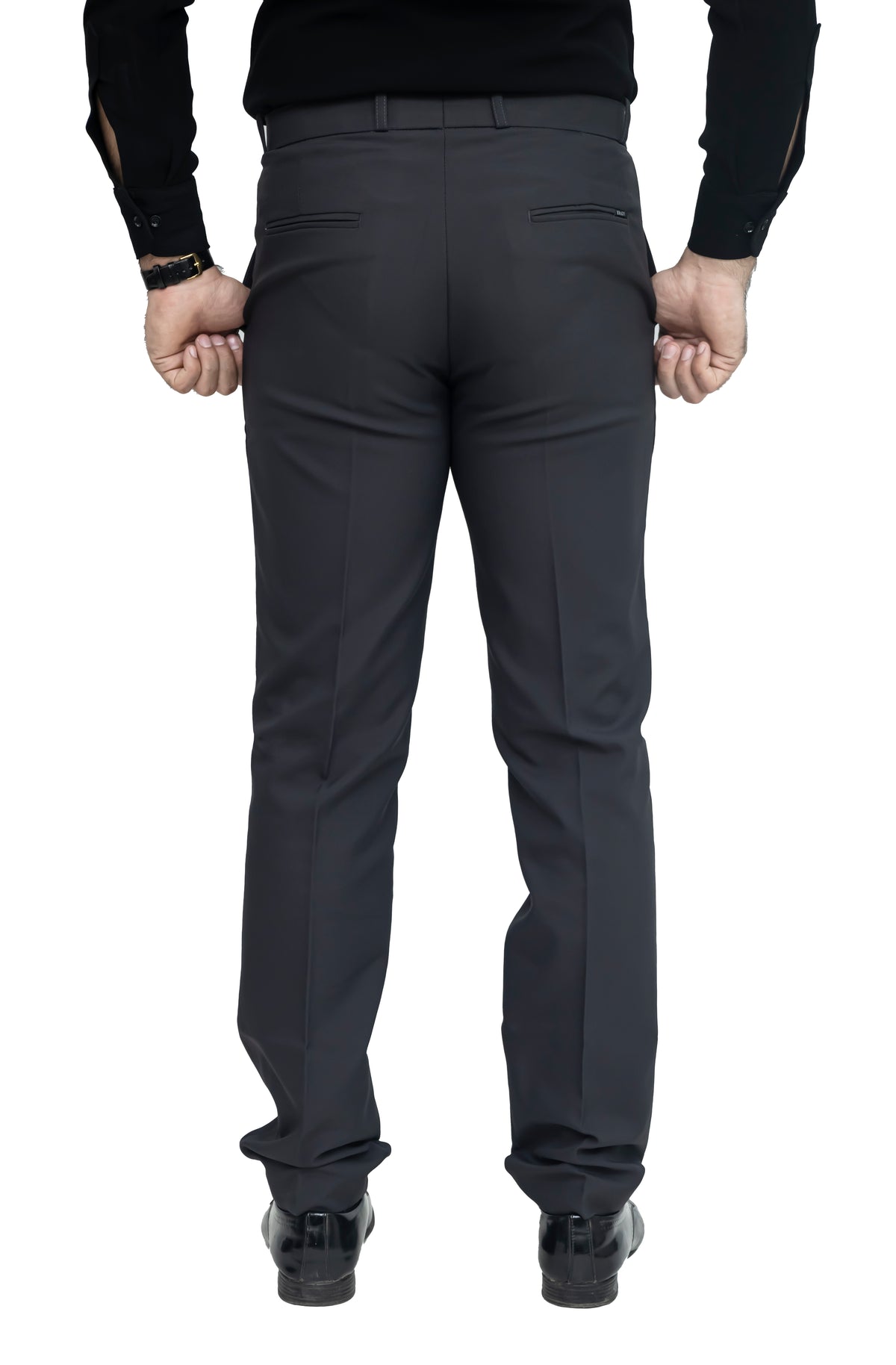 Men's Formal Trouser – Pure Cotton Fabric | Classic Formal Fit Pant (Charcoal Grey)