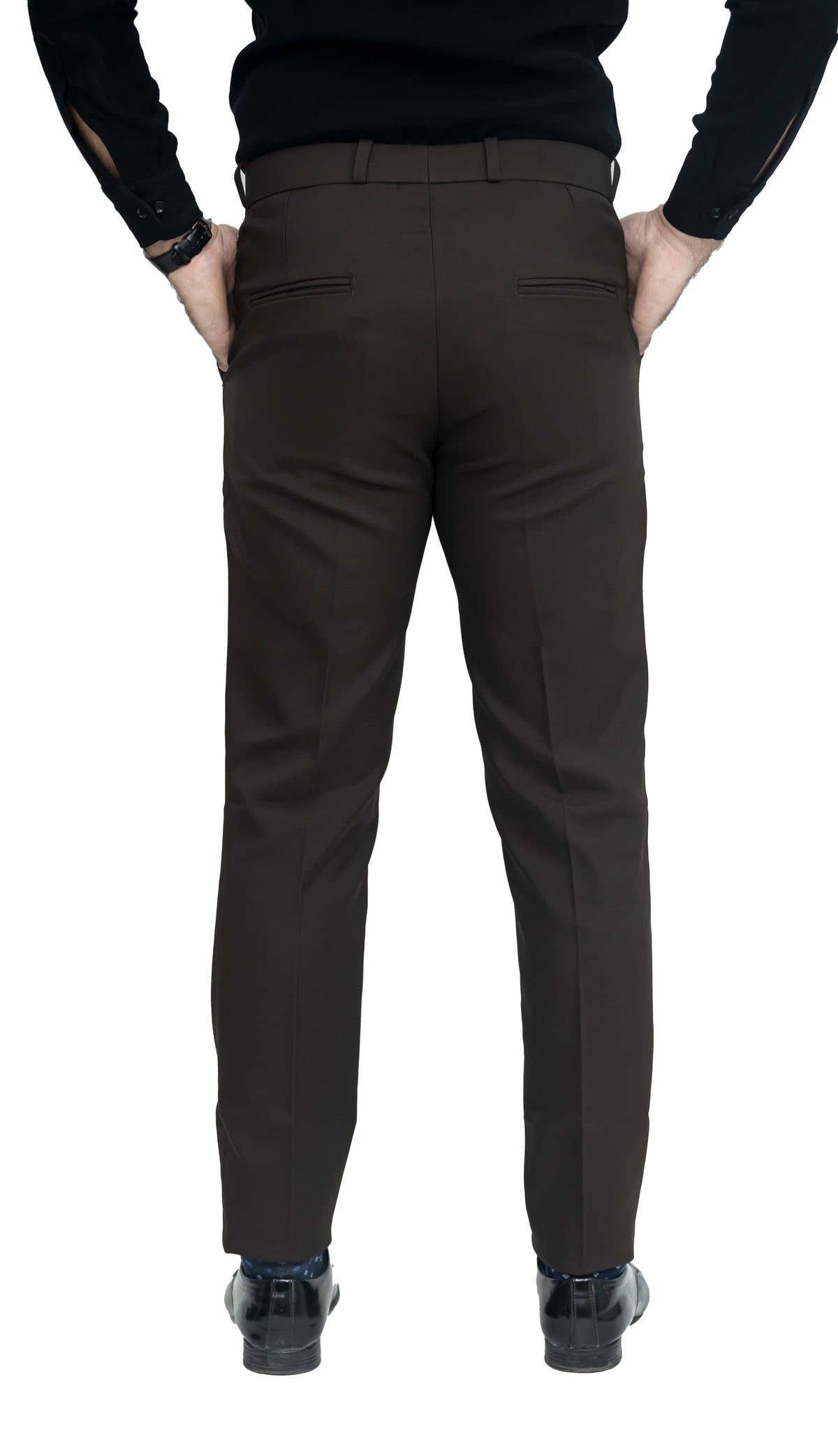 Men's Formal Trouser – Pure Cotton Fabric | Classic Formal Fit Pant (Dark Brown)