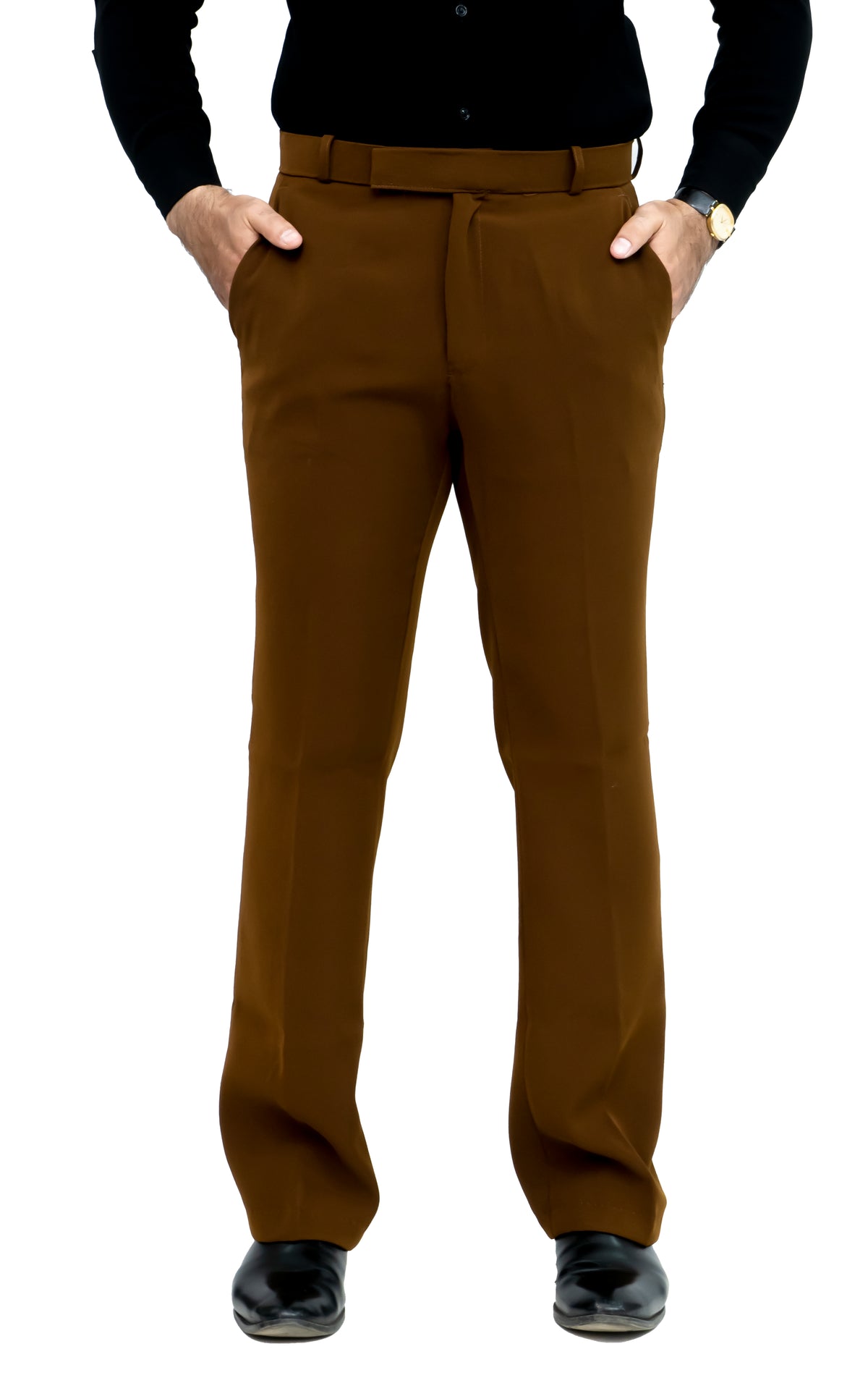 Men's Bootcut Formal Trouser – Imported Taiwan Fabric | 4 Pocket Premium Pant (Coffee Brown)