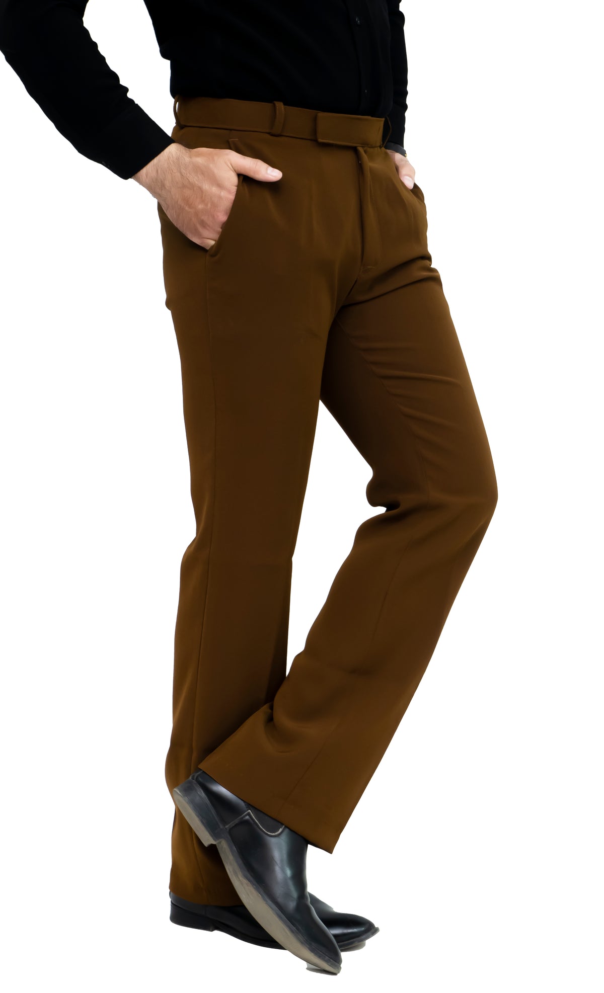 Men's Bootcut Formal Trouser – Imported Taiwan Fabric | 4 Pocket Premium Pant (Coffee Brown)
