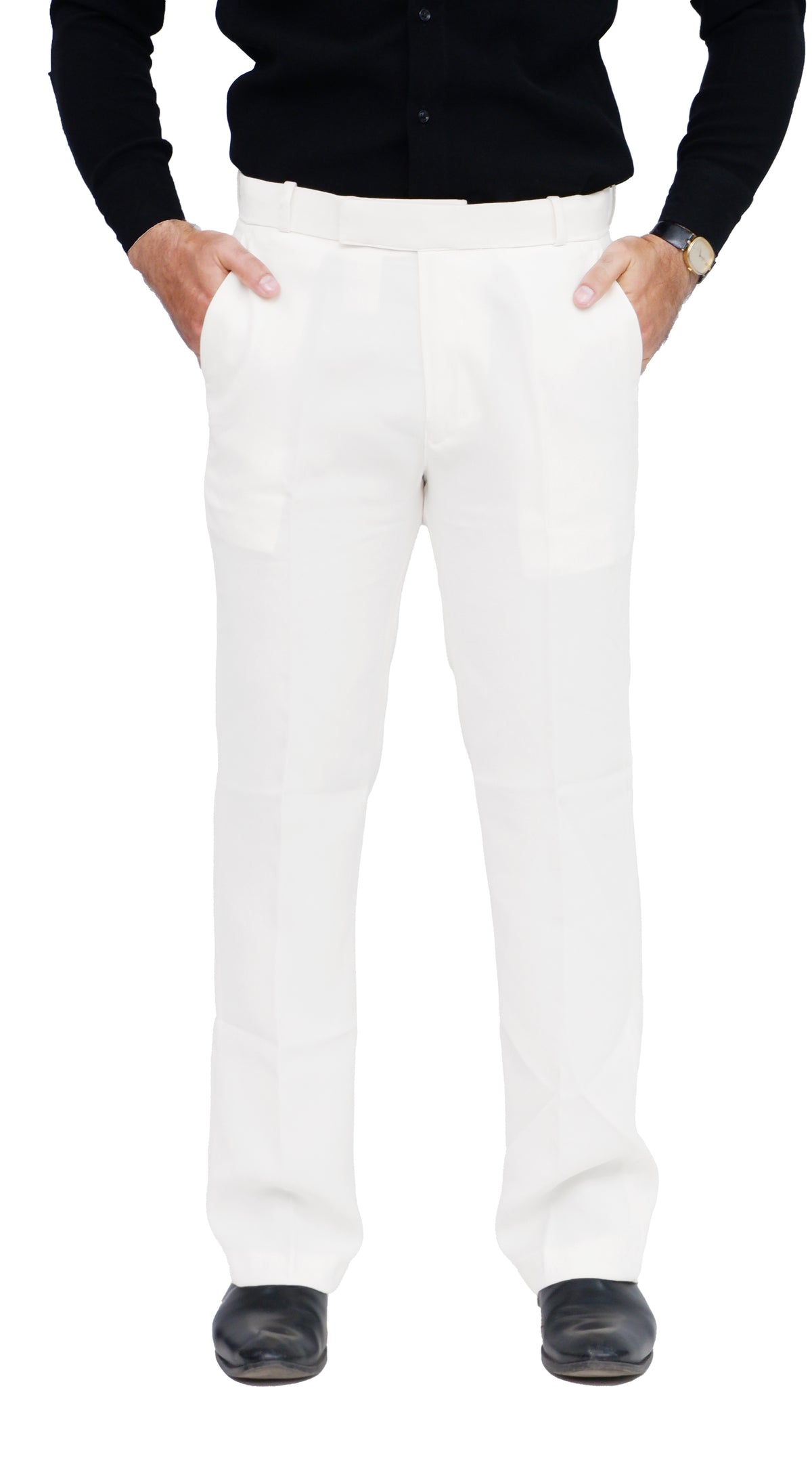 Men's Bootcut Formal Trouser (Pearl White)