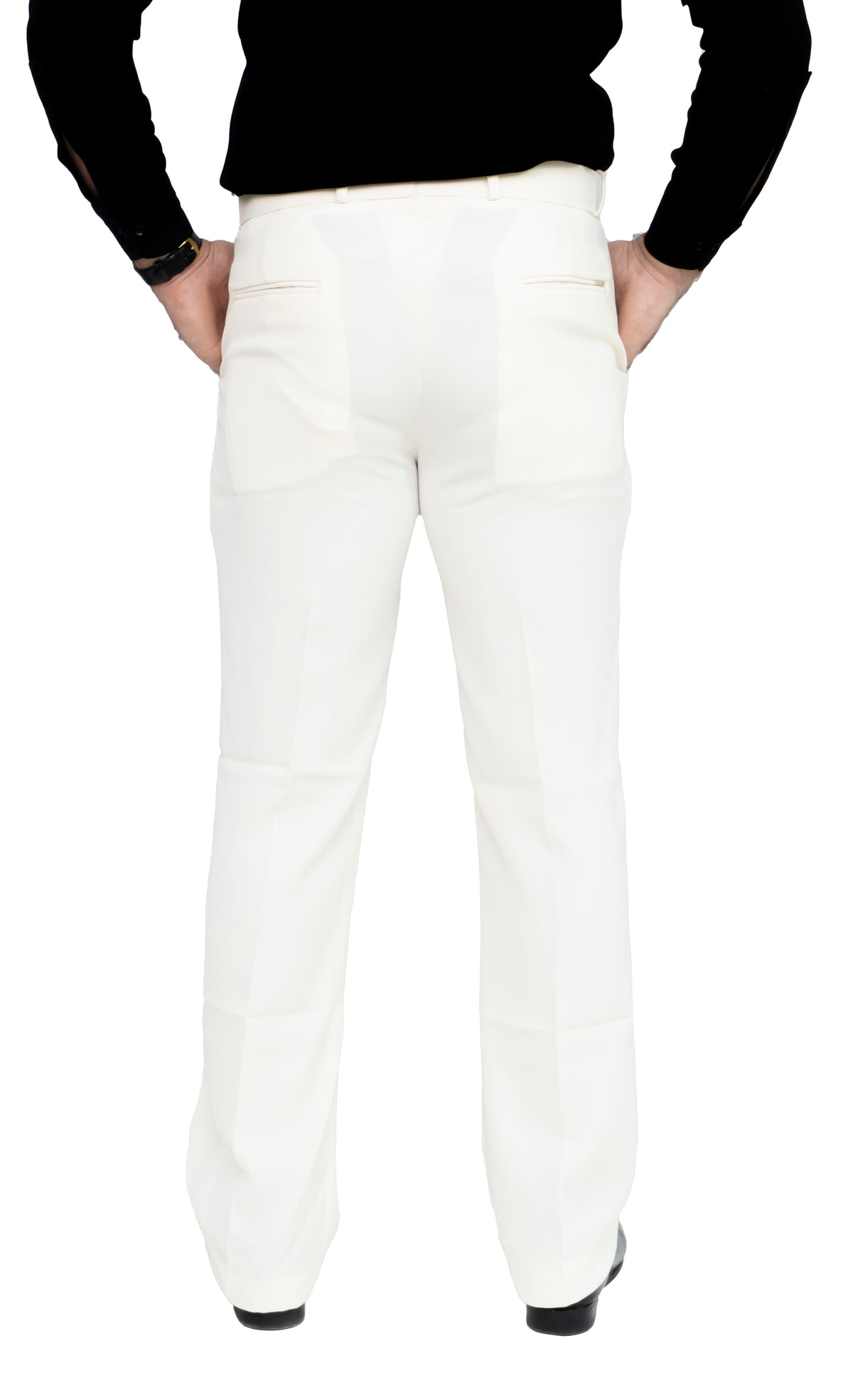 Men's Bootcut Formal Trouser (Pearl White)
