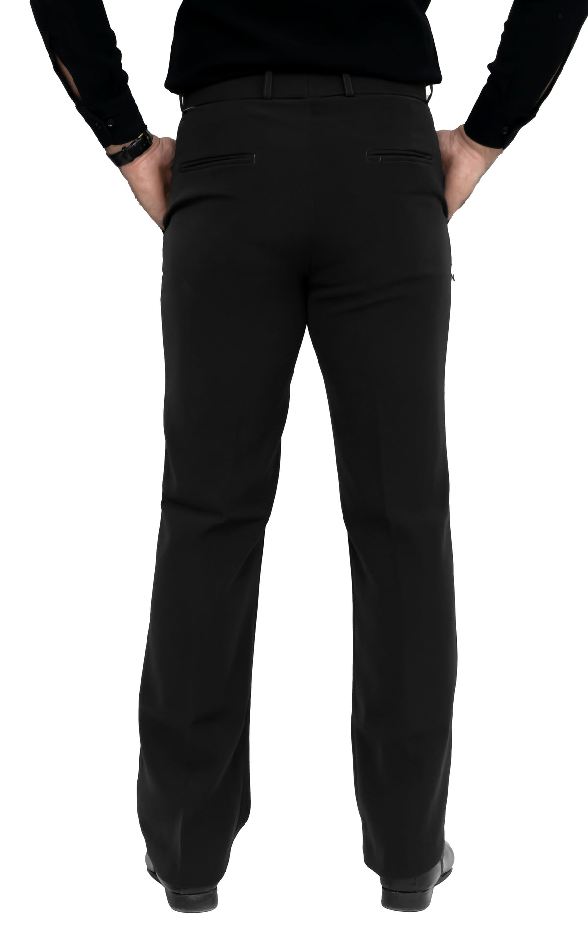 Men's Bootcut Formal Trouser – Imported Taiwan Fabric | 4 Pocket Premium Pant (Jet Black)