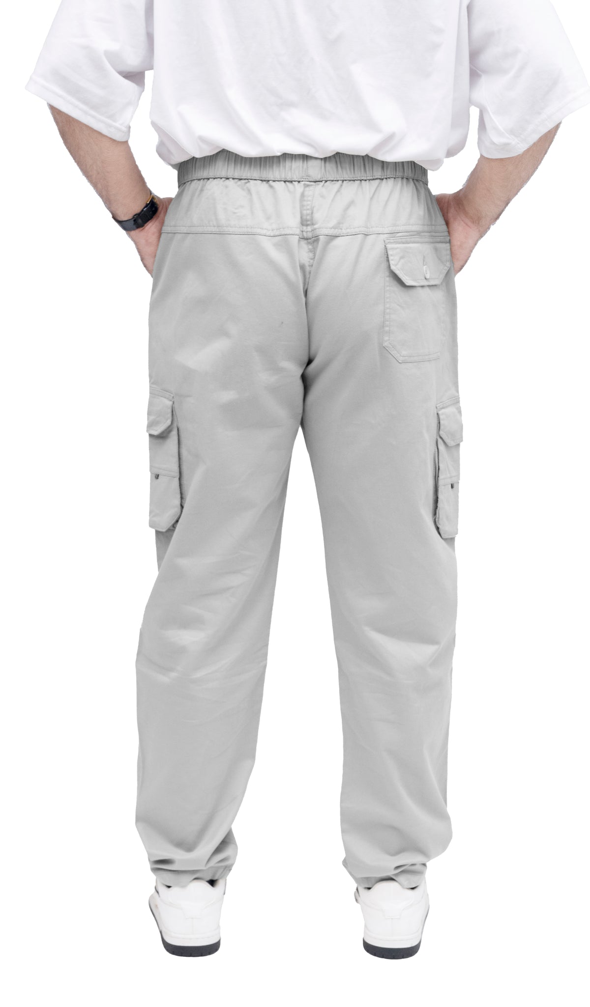 Men's Cargo Pant – Pure Cotton Fabric | Relaxed Cargo Fit Pant (Ash Grey)