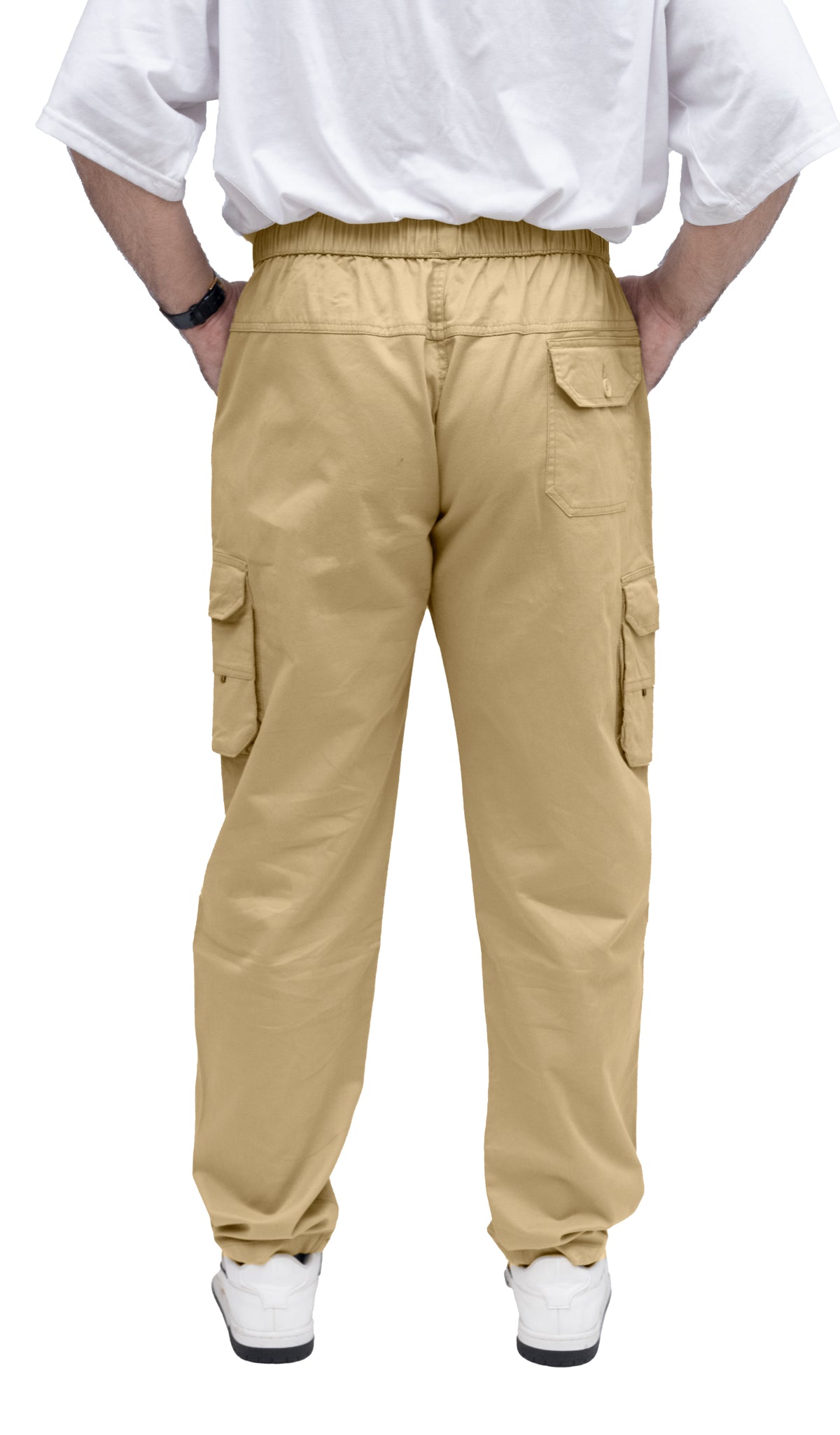 Men's Cargo Pant – Pure Cotton Fabric | Relaxed Cargo Fit Pant (Khaki Beige)