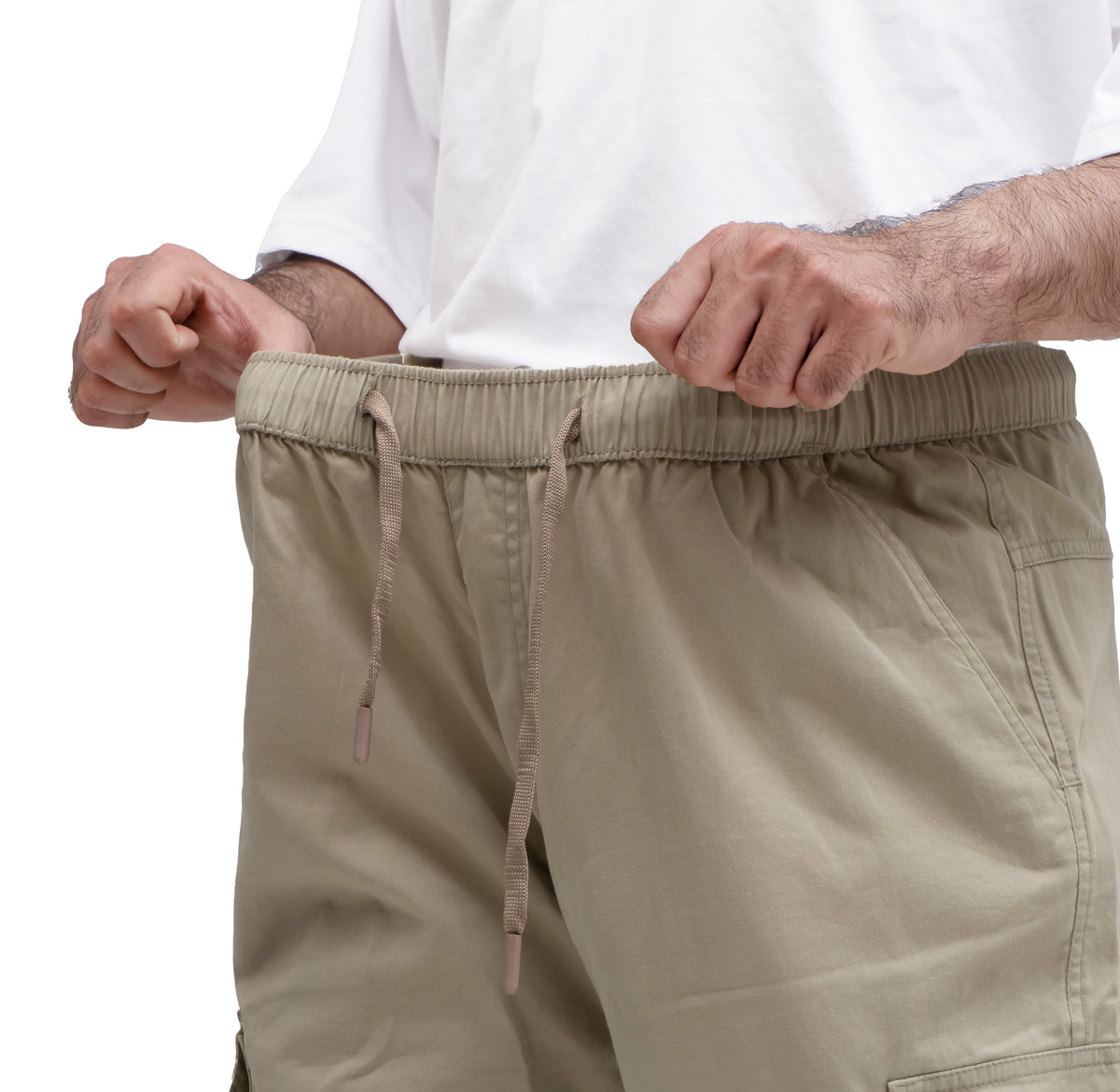 Men's Cargo Pant – Pure Cotton Fabric | Relaxed Cargo Fit Pant (Sand Beige)