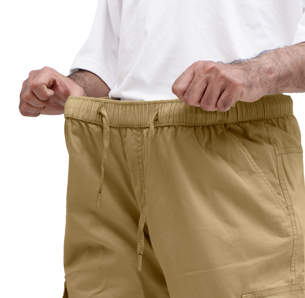 Men's Cargo Pant – Pure Cotton Fabric | Relaxed Cargo Fit Pant (Khaki Beige)