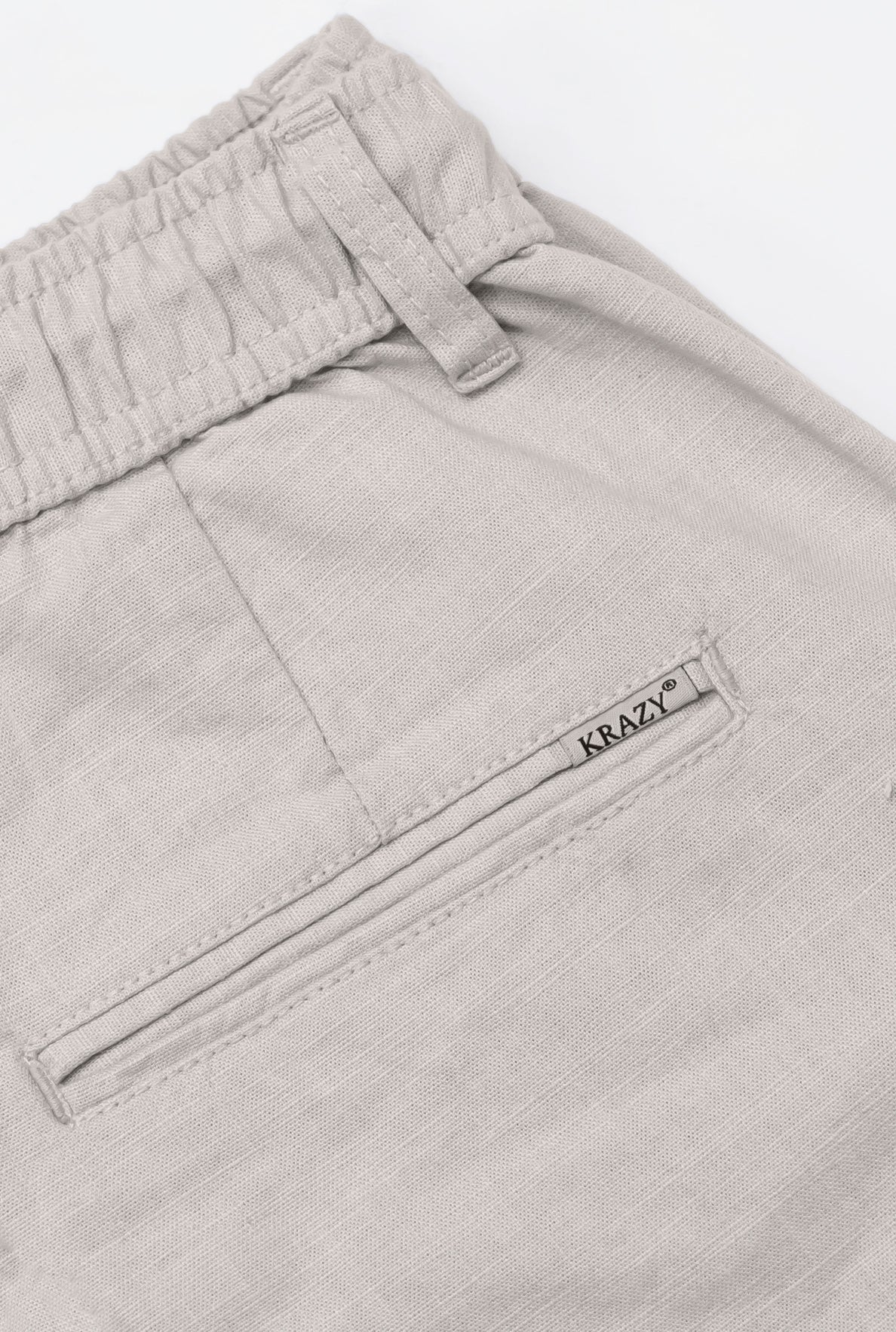 Men's Linen Blend Baggy Fit Trouser – Ash Grey
