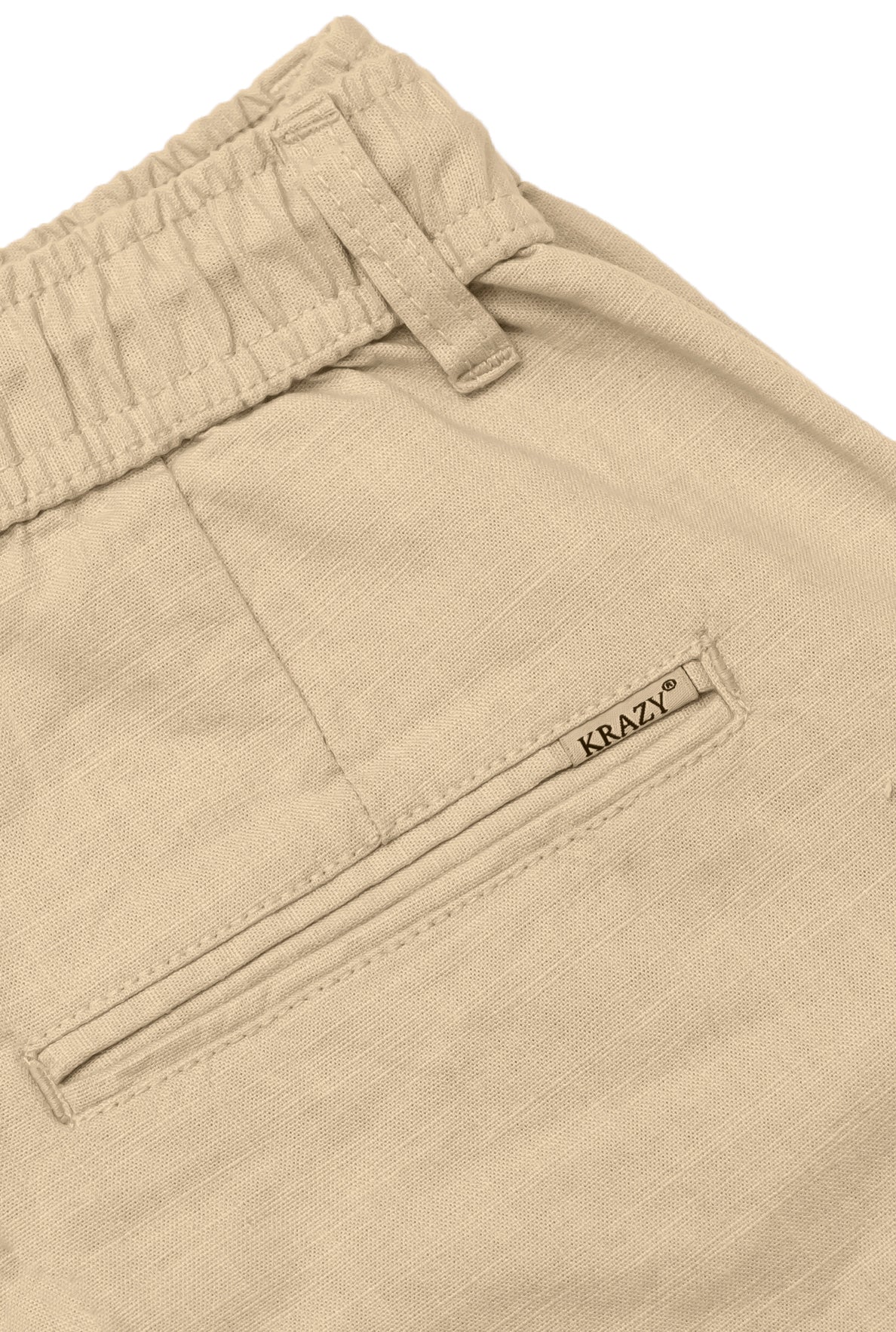 Men's Linen Blend Baggy Fit Trouser – Desert Khaki