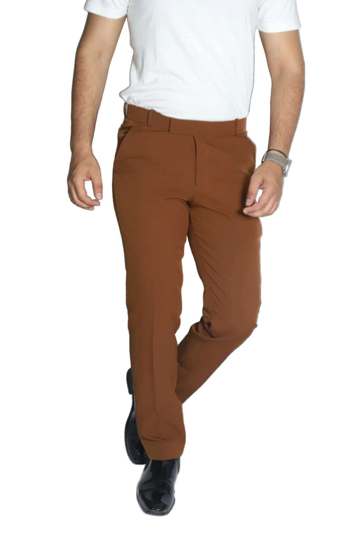 Men's Formal Trouser – Italian Lachka Fabric | Regular Fit (Coffee)