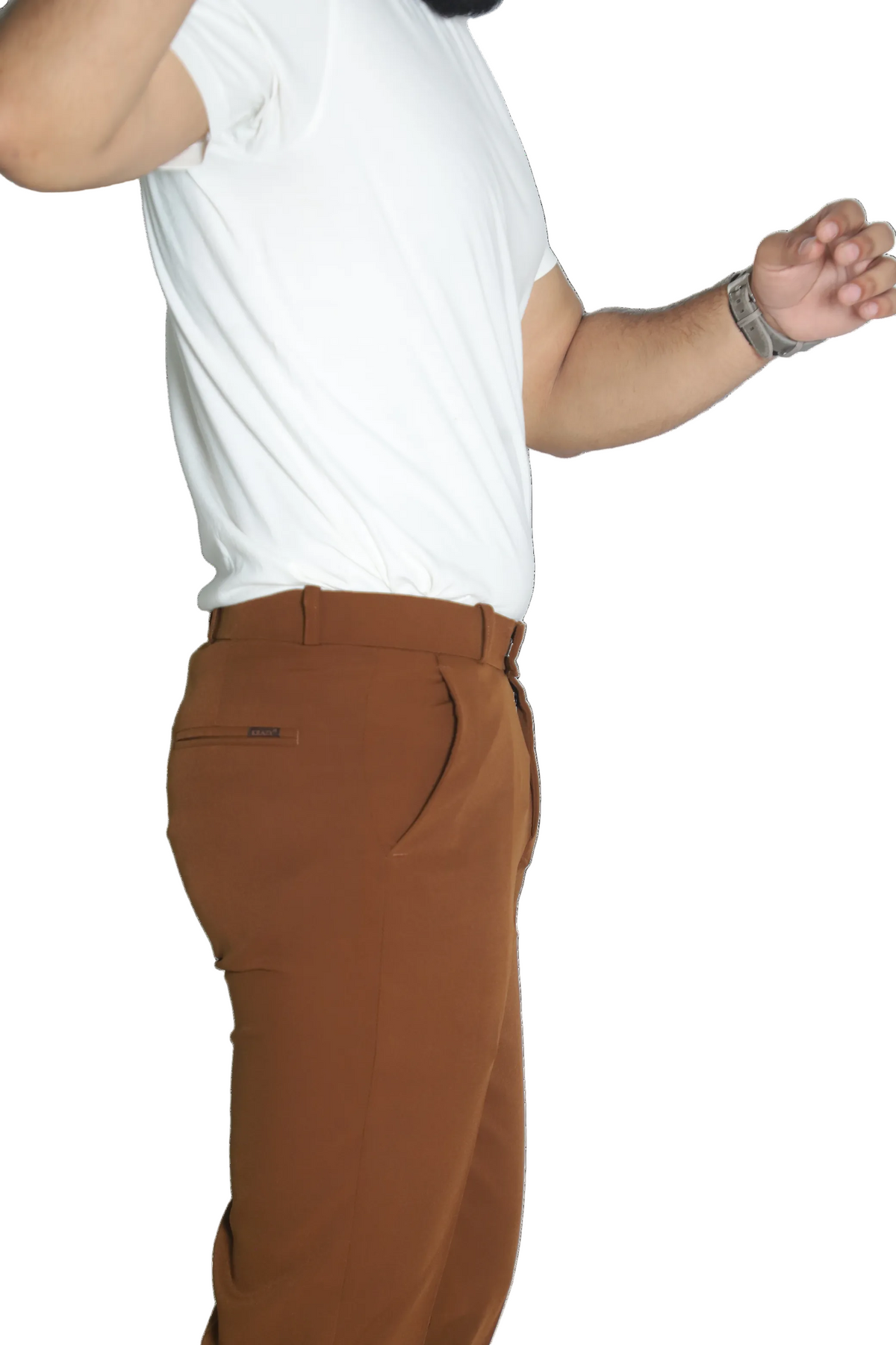 Men's Formal Trouser – Italian Lachka Fabric | Regular Fit (Coffee)