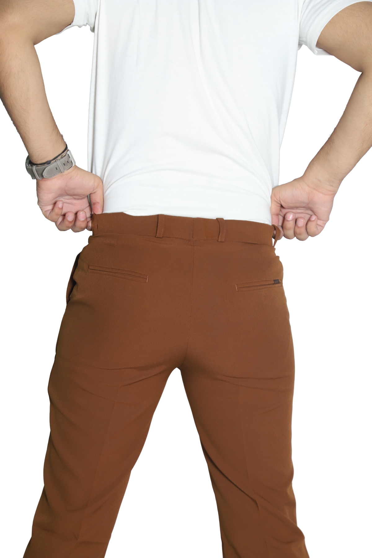 Men's Formal Trouser – Italian Lachka Fabric | Regular Fit (Coffee)