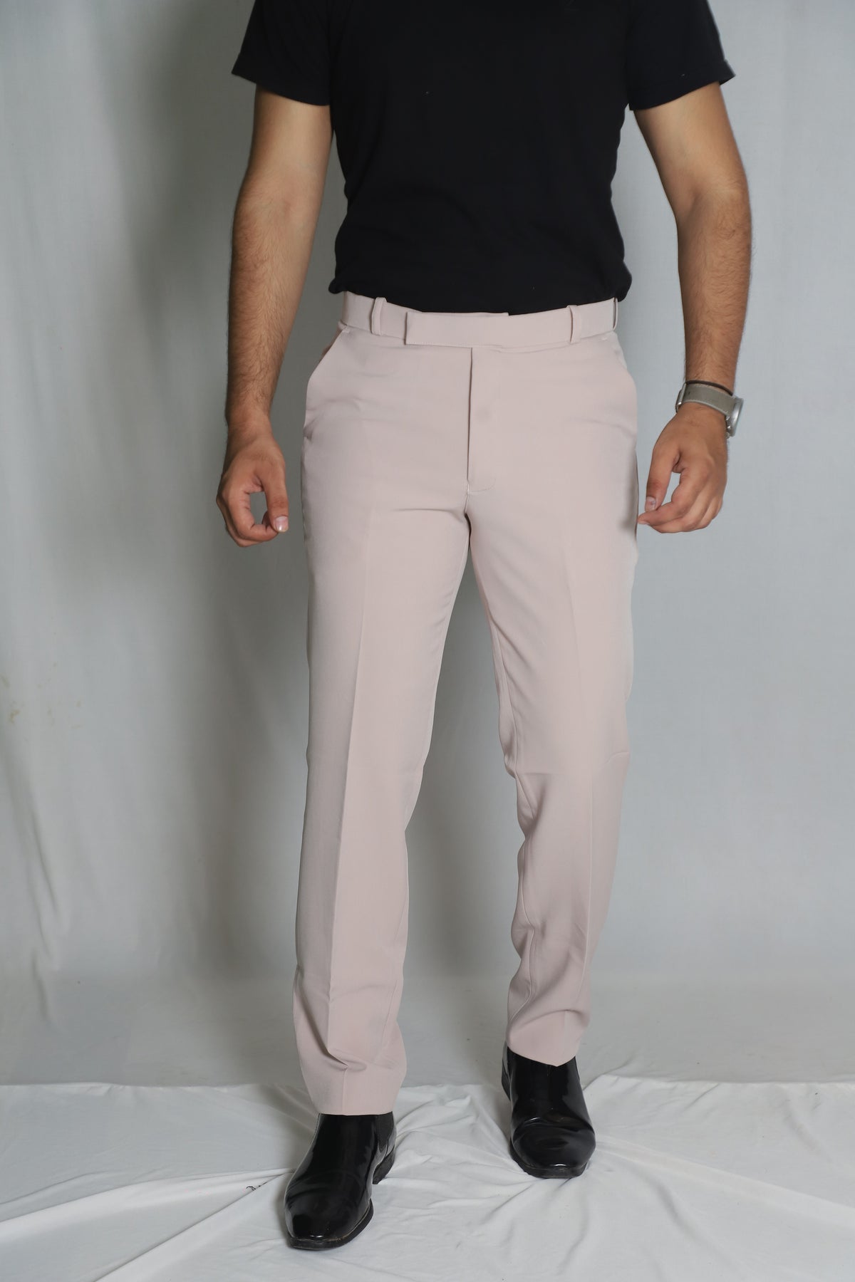 Men's Formal Trouser – Italian Lachka Fabric | Regular Fit (Slate Grey)