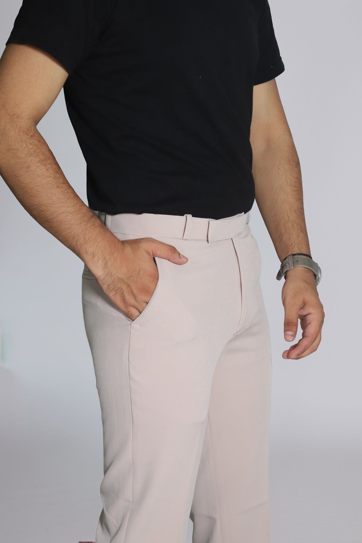 Men's Formal Trouser – Italian Lachka Fabric | Regular Fit (Slate Grey)