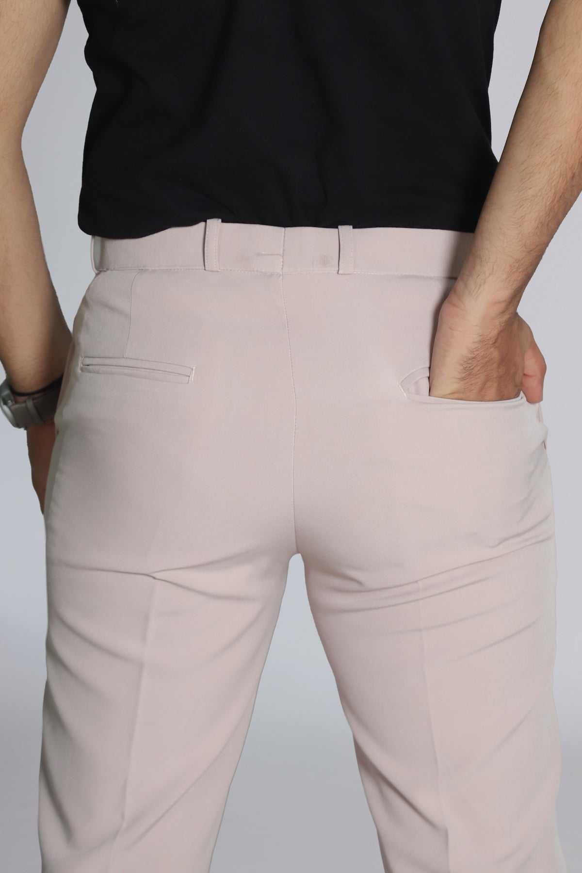 Men's Formal Trouser – Italian Lachka Fabric | Regular Fit (Slate Grey)