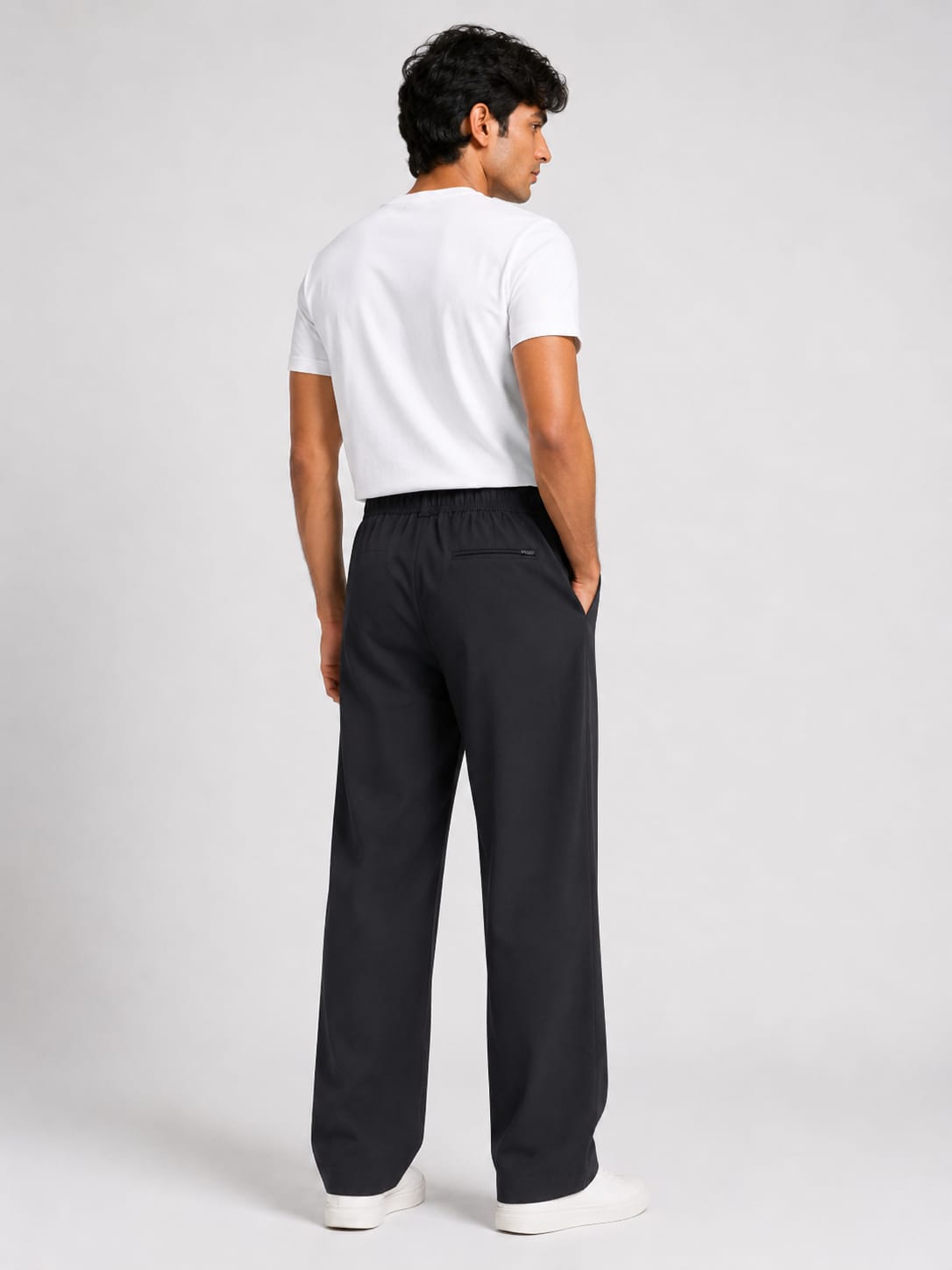 KOREAN WIDE LEG PANTS-MIDNIGHT BLACK