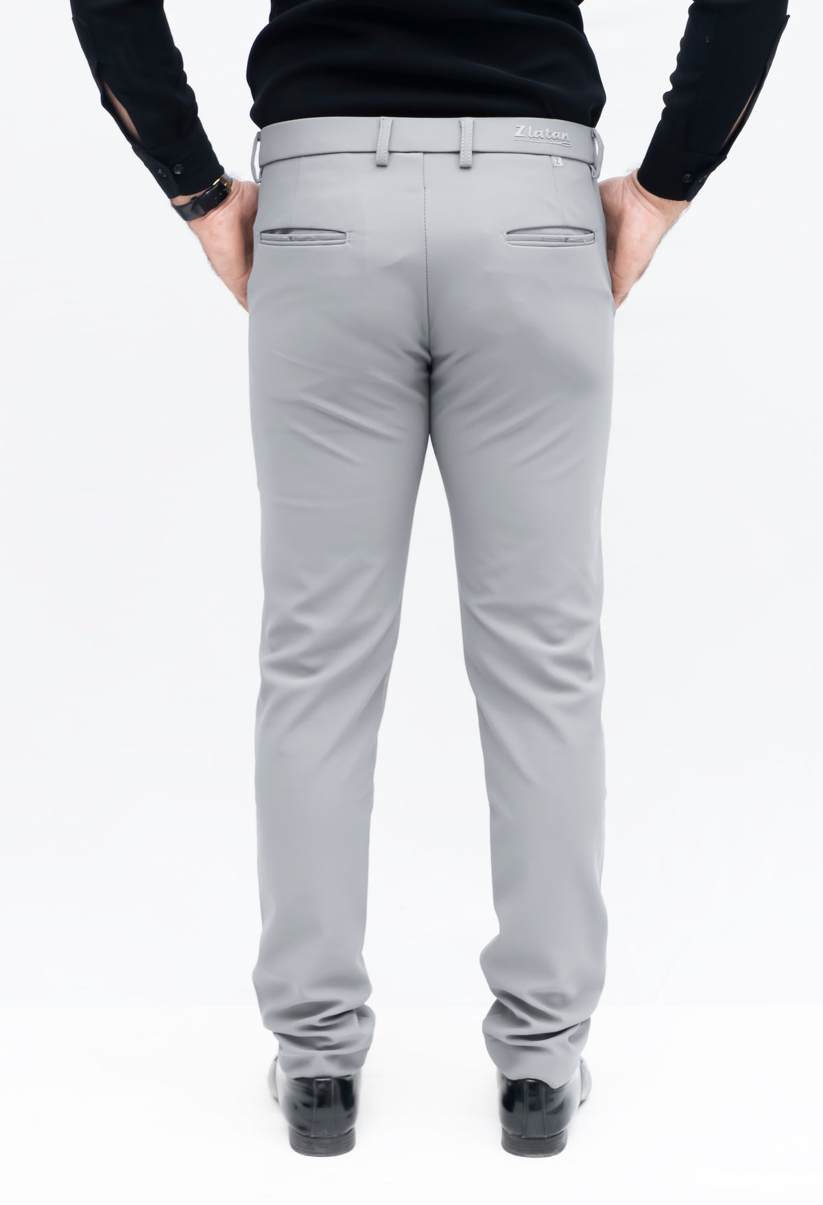 Men's Slim Fit Formal Trouser (Steel Grey)